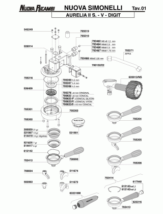 Специфікація Nuova Simonelli 01