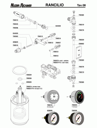 Специфікація Rancilio 08