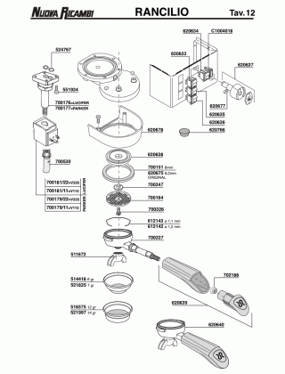 Специфікація Rancilio 12