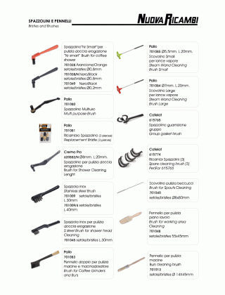 Специфікація Bristles and brushes
