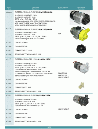 Специфікація Elettropompe 468