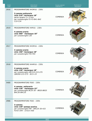 Специфікація Programmatori timer 662