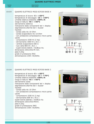 Специфікація Refrigerazione 130