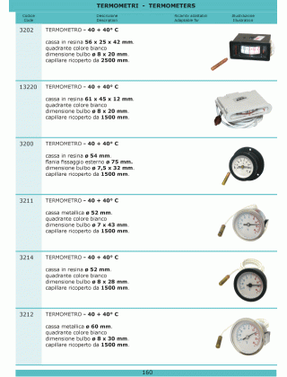 Специфікація Refrigerazione 160