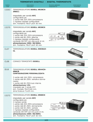 Специфікація Refrigerazione 169