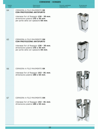 Специфікація Refrigerazione 28