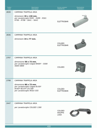 Специфікація Trappole aria 400